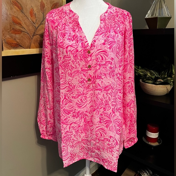 Lilly Pulitzer Pink Elsa Top - Picture 3 of 3